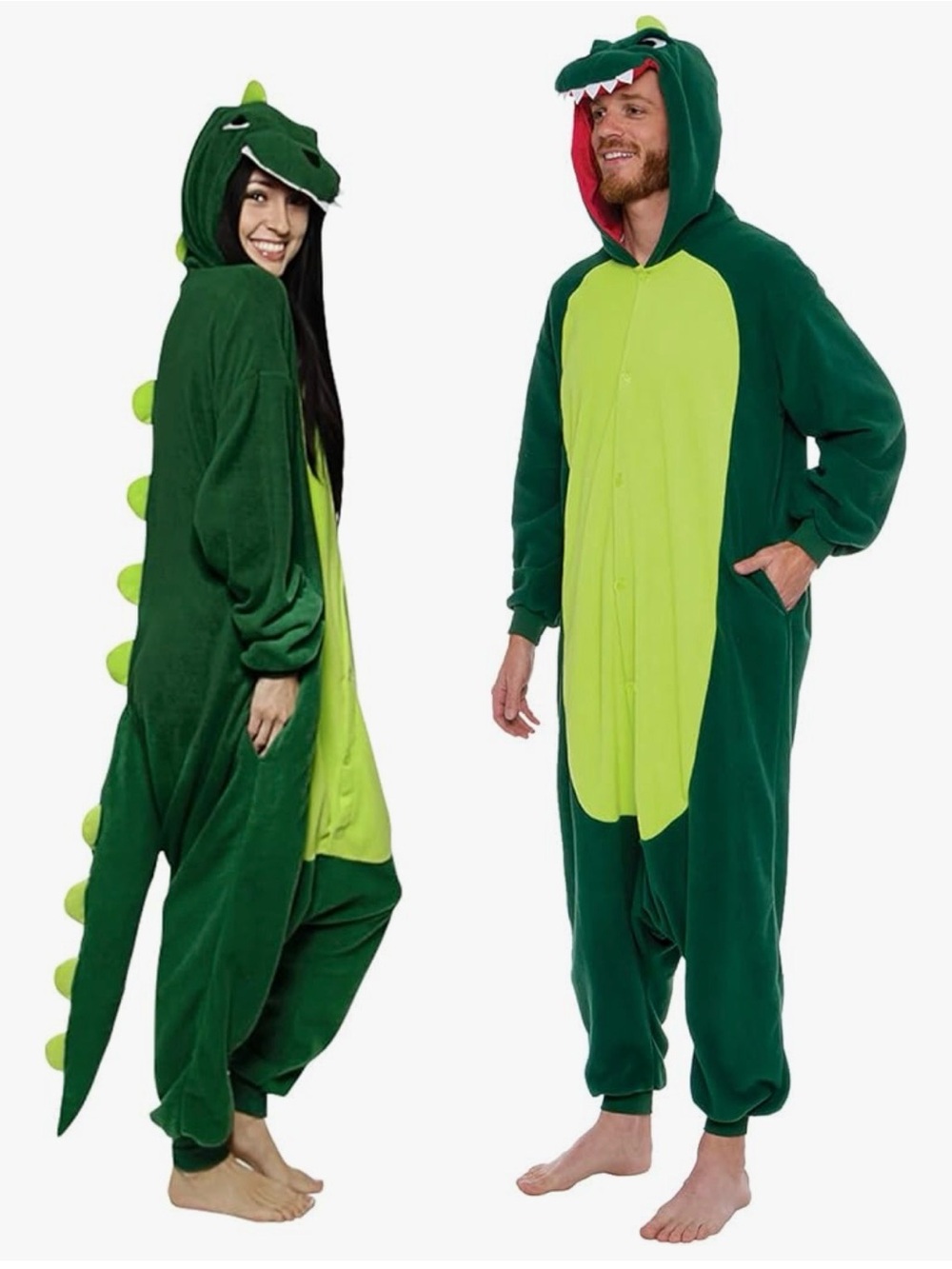 Funziez! Dinosaur Adult Onesie - T-Rex Halloween Costume , Size Large,Plush Dino